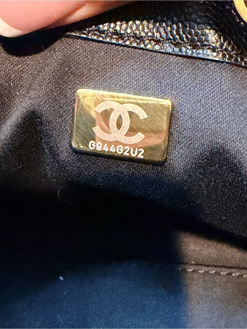 CHANEL Caviar Mini 25 Black with Gold Hardware